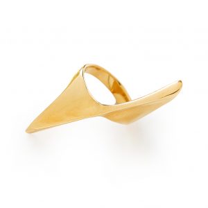 Ring symmetry gold, contemporary jewellery